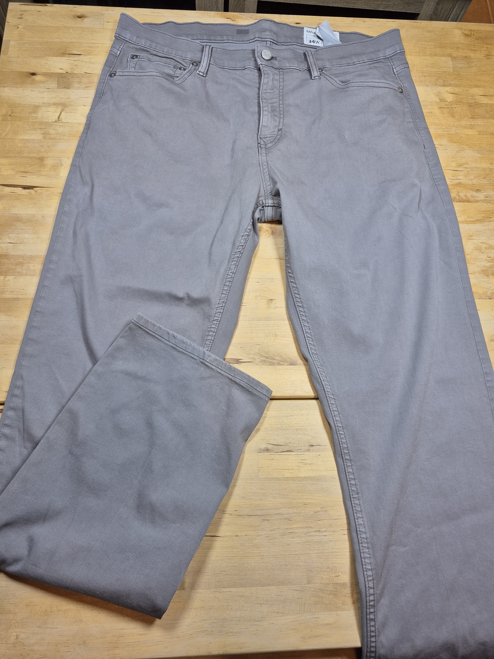 Banana Republic Slim Fit Jeans in Light Gray